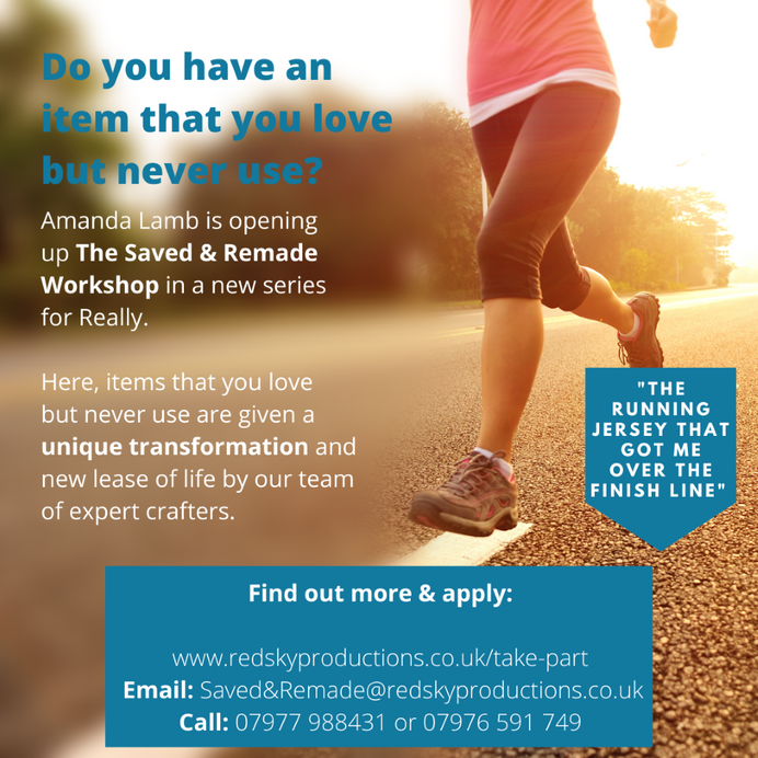 Hello <a href="/_loveherwild/">Love Her Wild</a>!  I wondered if you might be able to help us to spread the word about our exciting new TV series #TheSavedandRemadeWorkshop ? We're looking for members of the public to dig out their much-loved but unused objects for a unique transformation. Thanks!