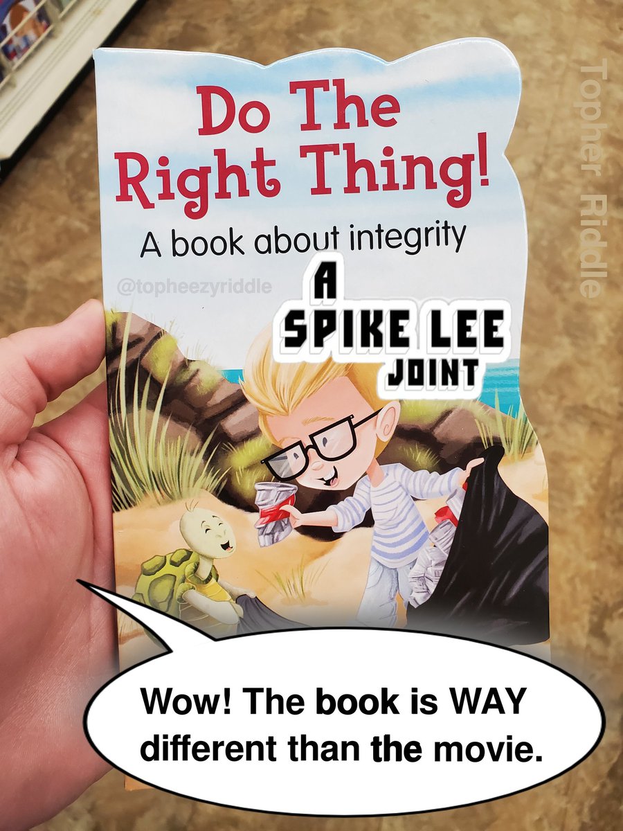 TopherRiddle's tweet image. Now a major motion picture...

#movie #spikelee #book #read #comedy #funny #humor #meme #reading #film #dotherightthing #joint #filmmaker #novelization #topher #riddle #kid #spike #lee #director #enjoy