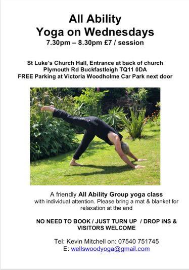 Friendly All Ability weekly Yoga class at St Lukes Buckfastleigh in hall at back - Weds 7.30pm - 8.30pm - drop ins welcome #yoga #buckfastleigh #yogaclass #exercise #facetoface #ashburton #southdevon @BeBuckfastleigh <a href="/BflCouncil/">BuckfastleighCouncil</a> <a href="/bflpool/">Buckfastleigh Pool</a> <a href="/VisitBuckfastl1/">Visit Buckfastleigh</a> <a href="/mdaupdates/">Mid-Devon Advertiser</a>