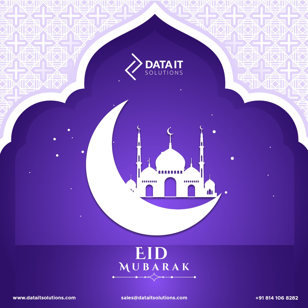DataitSolutions's tweet image. May Allah bless you all with peace, safety, good health, and prosperity! Our team @DataitSolutions wishes you all a Happy Eid ul Fitr!
#EidUlFitr #EidMubarak #EidAlFitr #EidMubarak2022 #Eid2022 #Eidulfitr2022