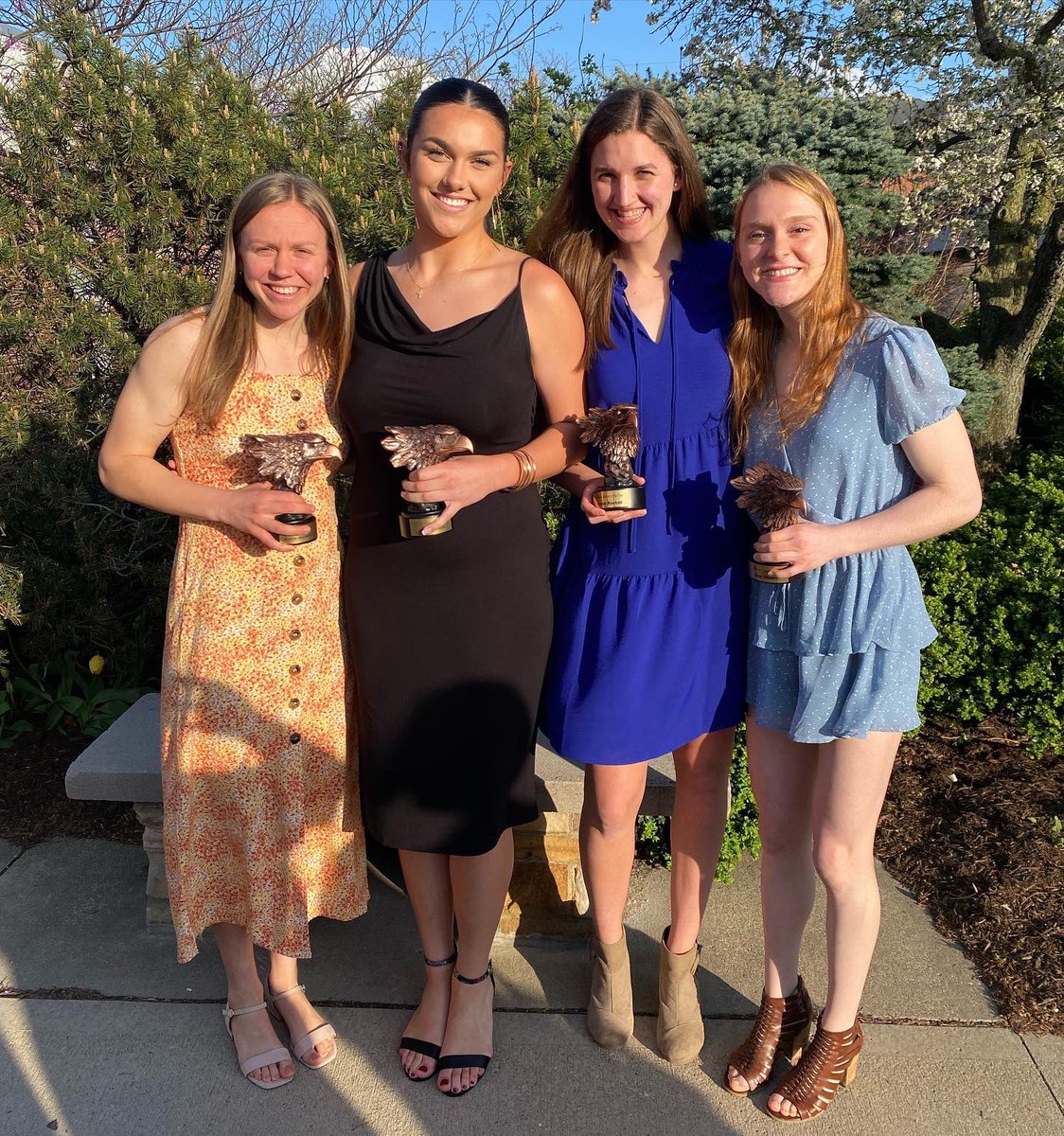 AshlandWBB's tweet photo. Ashby’s✨ Thank you AU SAAC 

WBB represented 🏀:
Female Athlete of the Year- Annie Roshak
Play of the Year- Hallie Heidemann’s DEEEP 3 vs Ferris to win the game
Freshman Athlete of the Year- Hayley Smith
Scholar Athlete of the Year- Sam Chable
Coach of the Year- Kari Pickens https://t.co/2WIxhmalzO