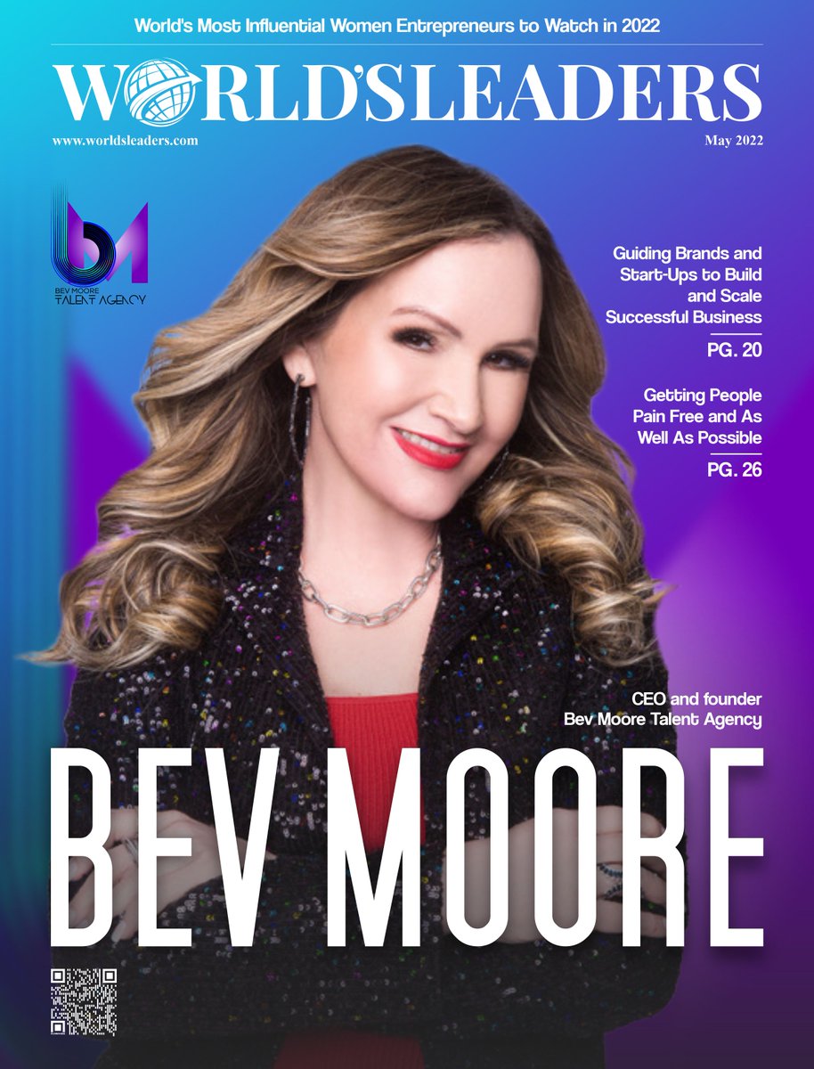worlds_leaders's tweet photo. "World’s Most #Influential #Women #Entrepreneurs to Watch in 2022".
Featuring on the cover story of this edition is the success story of Bev Moore, CEO & Founder of Bev Moore Talent Agency.
Digital Link: https://t.co/oUs5r4RKU9
#BevMoore #BevMooreTalentAgency #womenleaders https://t.co/s2XkQKPFL4