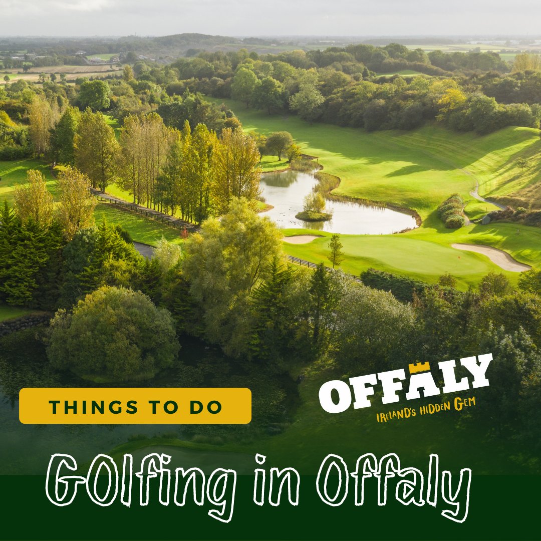 Across #Offaly you have a selection of five great golf courses that make use of natural, undulating terrain from eskers, hollows and hillocks to parkland locations that will dictate your play. 
🏌️‍♂️🏌️‍♀️
Find lots of info at visitoffaly.ie/Things-to-do/G…
<a href="/TourismIreland/">Tourism Ireland</a> <a href="/HeartlandsIRL/">Ireland's Hidden Heartlands</a>