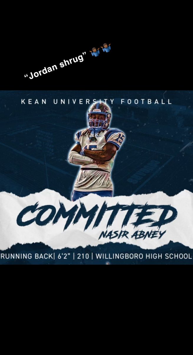 AbneyNasir's tweet photo. “Jordan Shrug”🤷🏾‍♂️. I am ready to get to work and start this journey with the guys at @KUFootball212 @Coach_Kreider @CoachGarrett53 https://t.co/E0yrlJj1eT