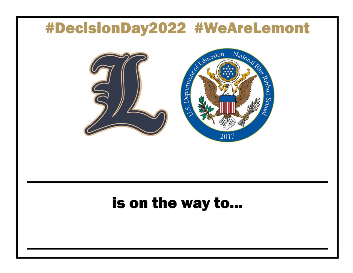 Hey Class of 2022... where are you heading? Let us know on Wednesday, May 4, when <a href="/Lemont_HS/">Lemont High School</a> celebrates #DecisionDay2022 in the cafeteria during lunch periods. Wear something to represent your post-high school plans! #WeAreLemont #NAFISFamily