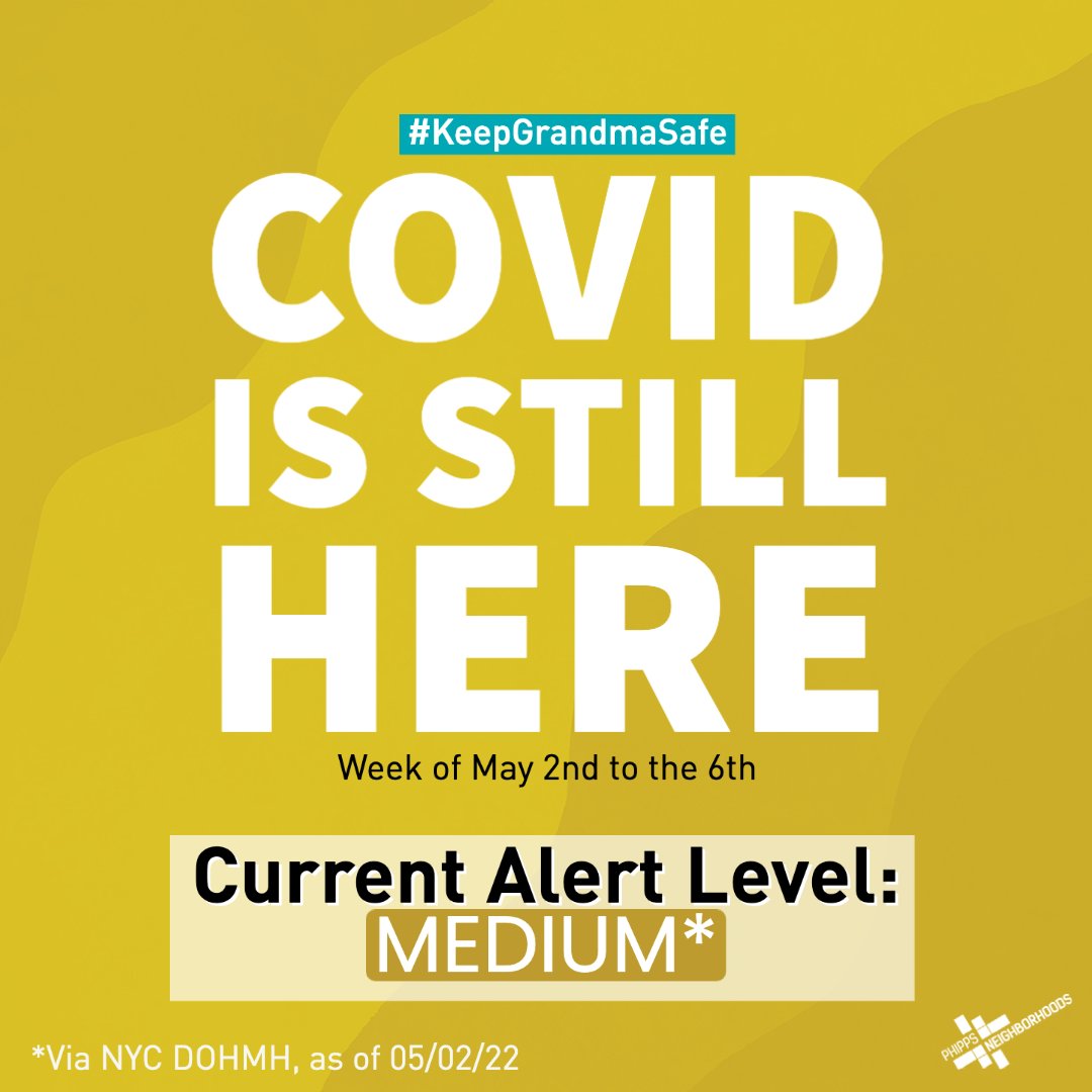 PhippsNY's tweet photo. UPDATE: NYC COVID19 #AlertLevel has gone from ‘low’ to ‘medium’⚠️! If you haven’t already, go get vaccinated 💉! #KeepGrandmaSafe by wearing your masks indoors & outdoors!
Data provided by @nycHealthy
https://t.co/sWA0u6EhJD https://t.co/rj3hIx04oP