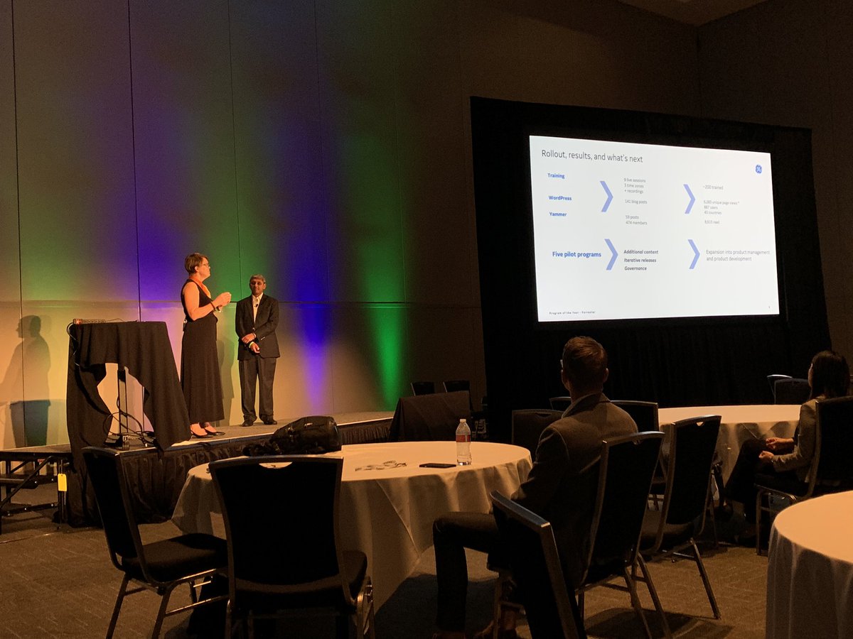 Congrats to <a href="/GEHealthcare/">GE HealthCare</a> and <a href="/_jenjanowski/">Jennifer Janowski</a>. #pmgmt program of the year winner! #forrb2bsummit.
