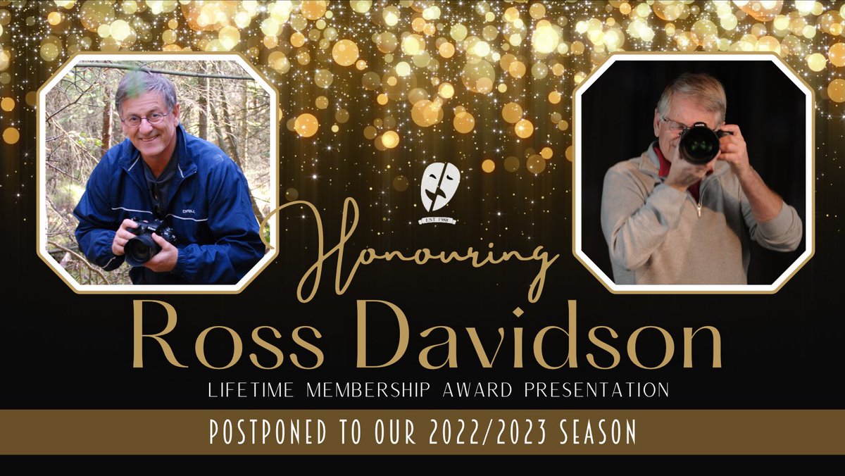 MTPLondon's tweet photo. Our #LifetimeMembershipAward presentation to Ross Davidson originally scheduled to take place during the run of #MTPJoseph will be postponed to our 2022/2023 Season as Ross will be undergoing knee replacement surgery later this month. We wish Ross a speedy recovery. https://t.co/5Nrbsk4Tnw
