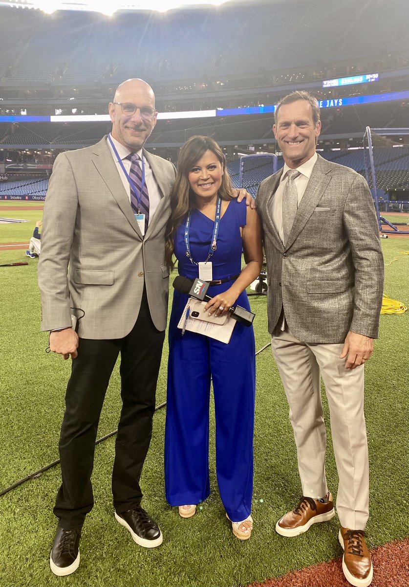 Hazel Mae (@thehazelmae) on Twitter photo It’s an all-Canadian 🇨🇦tv broadcast crew with <a href="/DShulman_ESPN/">Dan Shulman</a> <a href="/SiddallJoe/">Joe Siddall</a> and yours truly, bringing you the opener between #Yankees #BlueJays on <a href="/Sportsnet/">Sportsnet</a> tonight 630p ET
(I know there’s a hockey game but check in from time to time 😄) It’s an all-Canadian 🇨🇦tv broadcast crew with <a href="/DShulman_ESPN/">Dan Shulman</a> <a href="/SiddallJoe/">Joe Siddall</a> and yours truly, bringing you the opener between #Yankees #BlueJays on <a href="/Sportsnet/">Sportsnet</a> tonight 630p ET
(I know there’s a hockey game but check in from time to time 😄)