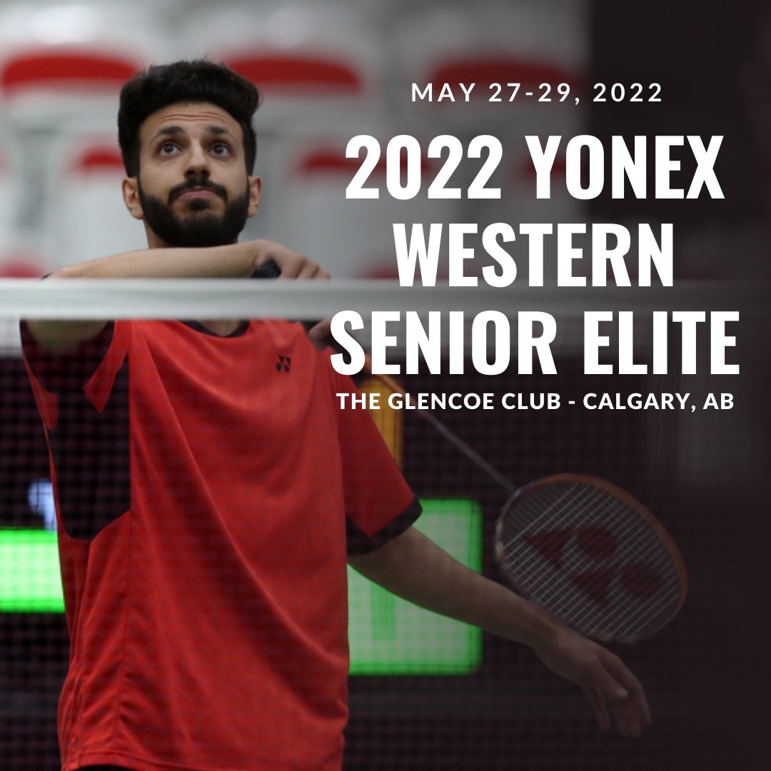 Badminton Canada (@canadabadminton) on Twitter photo Some of Canadaโs top players are set to compete in the upcoming 2022 YONEX Western Senior Elite ๐๐จ๐ฆ๐๐ป๐ธ๐ช๐ป
From May 27-29, 2022, The Glencoe Club will host Canadaโs best badminton athletes. Donโt miss your chance to compete in this elite event, only a few days left to register! Some of Canadaโs top players are set to compete in the upcoming 2022 YONEX Western Senior Elite ๐๐จ๐ฆ๐๐ป๐ธ๐ช๐ป
From May 27-29, 2022, The Glencoe Club will host Canadaโs best badminton athletes. Donโt miss your chance to compete in this elite event, only a few days left to register!