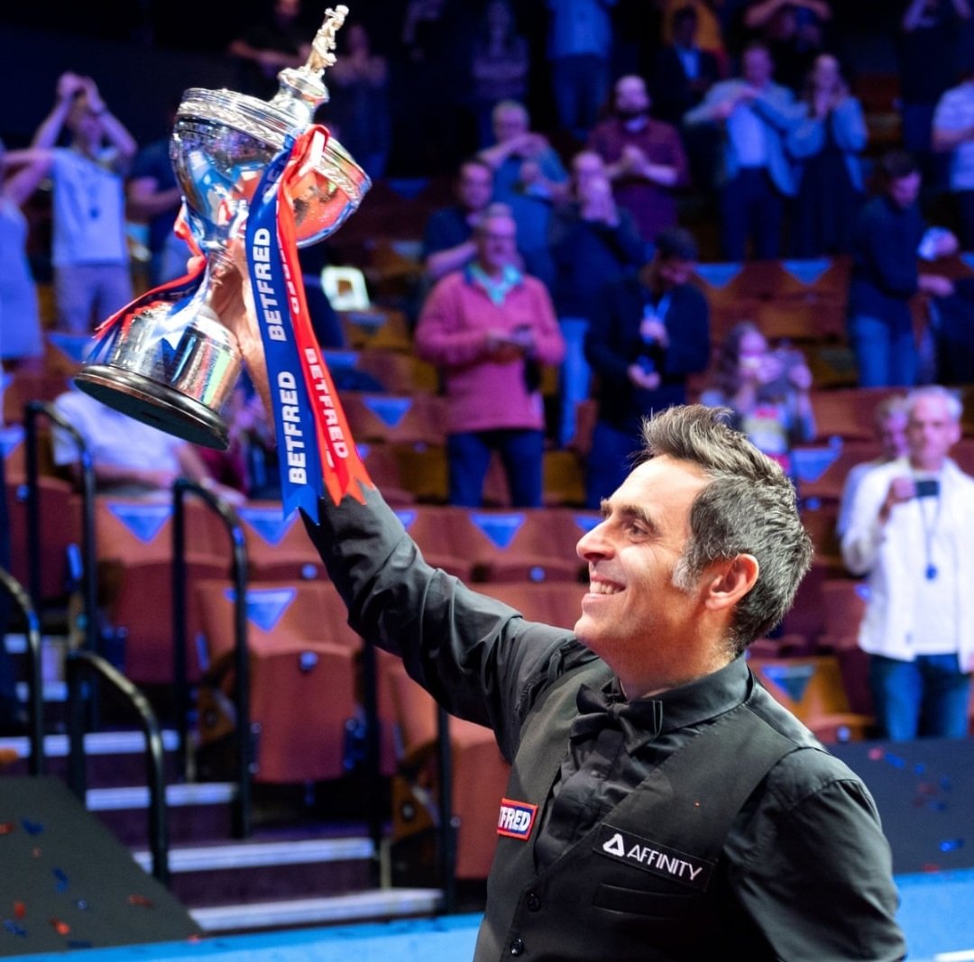 Ronnie O'Sullivan is the #WORLDCHAMPION for the 7th time and takes home the 50 #SHRanking points! #RonnieOSullivan #snooker #ilovesnooker #WorldSnookerChampionship #WorldSnookerChampionship2022 #WorldChampionship #TripleCrown #seventimes