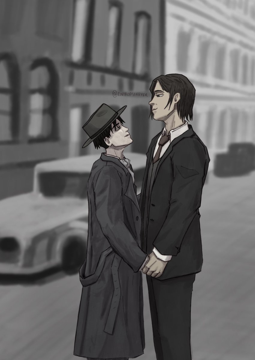 entropynever's tweet photo. You clean up nicely, brat. Marley look suits you.
#ereri #riren #rivaere #snk https://t.co/dS59h3Euo6
