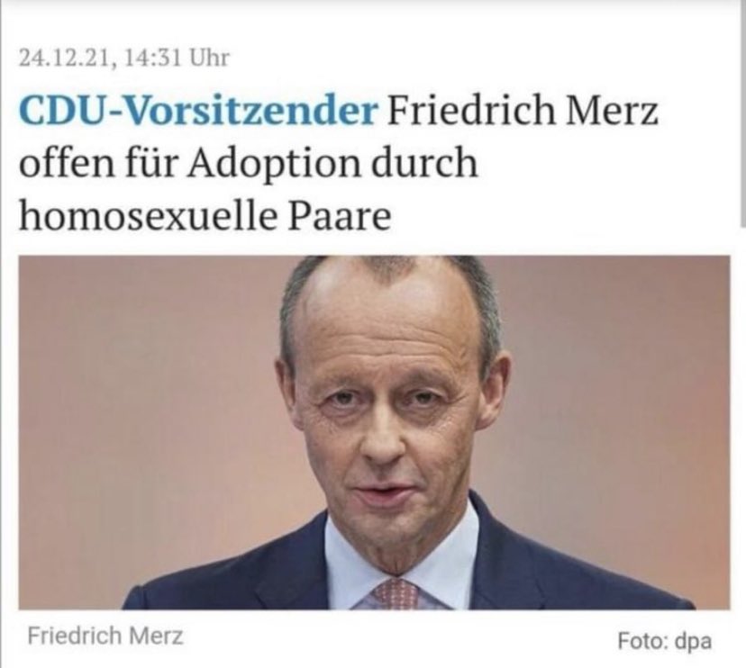 Bin unsicher, ob irgendein homosexuelles Paar ihn adoptieren möchte aber okay. 

Via Kölner Stadt Anzeiger