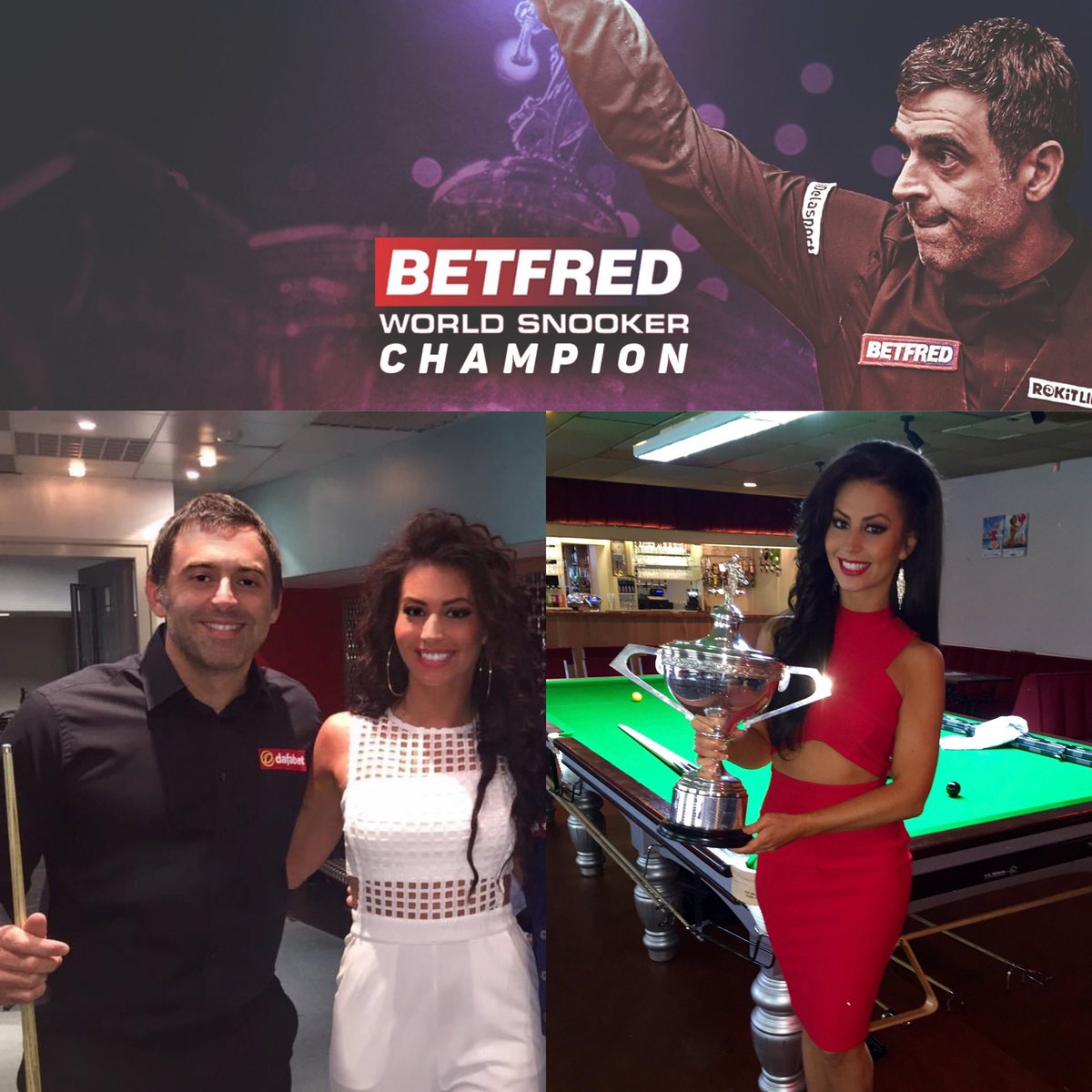 ✨Well Done @ronnieo147

🏆🎱 #BETFRED #WorldSnookerChampionship 🎱🏆

Proud of you, Well Deserved✨

Lots of Love💕

#Winner
#WorldSnookerChampionship2022
#Presenter #Model #WalkOnGirl #Snooker #Family #Love #Filming #Eurosport
#Sports #BBCSnooker
#SnookerWorldChamps @Betfred 💎