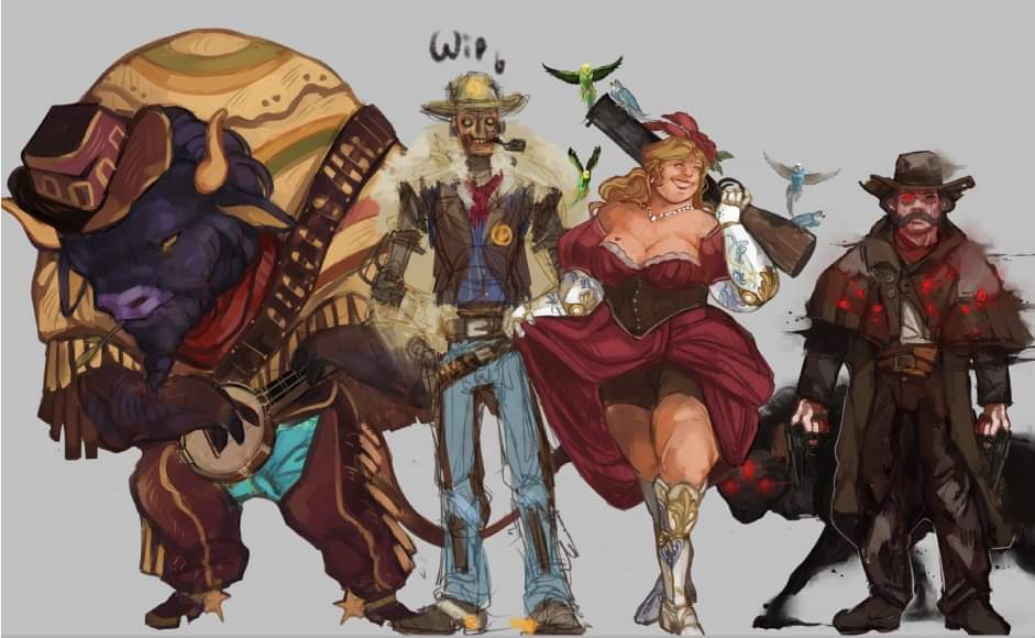 LisaBlackArt's tweet photo. Some wild west adopt for sale , some alredy bought #lisablack89 #wildwest #Cowboys #steampunk https://t.co/uRGM07myRN