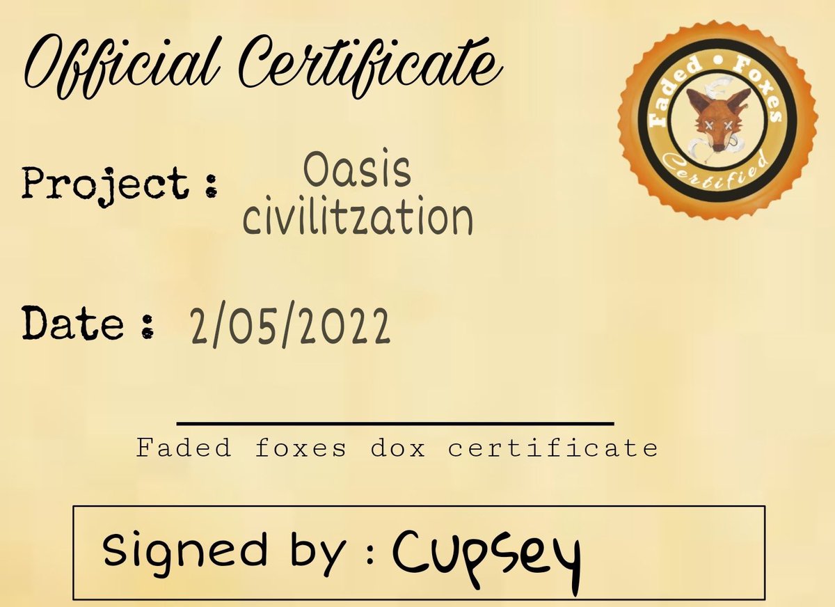 We have officially doxxed <a href="/TheOasisCivil/">Oasis Civilization</a> !