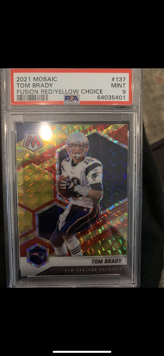 Brady fusion red/yellow choice mosaic PSA 9 $225 obo