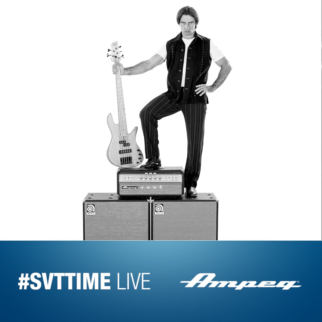 Ampeg artist Andrew Cichon will be the very special guest on #SVTTime Live tomorrow, Tuesday, May 3rd! Tune in at 11am PT / 1pm CT / 7pm BST on the Ampeg YouTube channel: youtube.com/user/ampegtv