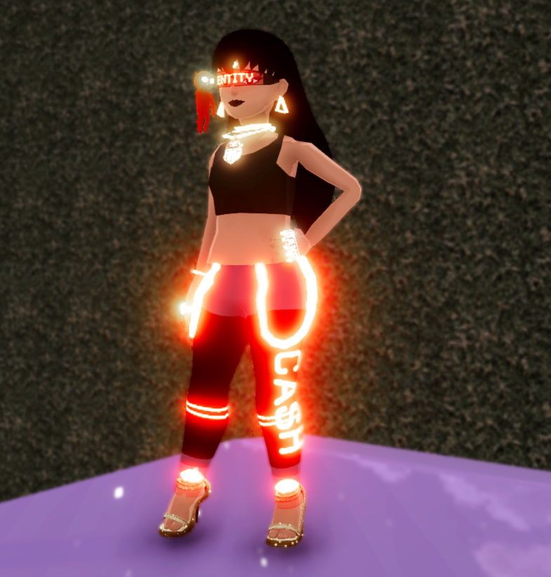tangpoko's tweet photo. What do you think?

Ruby Red Pants @definitecasheth 
Midas Heels @DokiDCL (my forever shoe)
RHG Bling @RichHomieNFT 
Soultry Bling @SoultryDubs 
Vermilon Bird Glasses @MetaverseLabs 
Lil Devil @DemonDudesNFT 

I love the transparent ankles on these pants!! https://t.co/GcAtL9sZYs