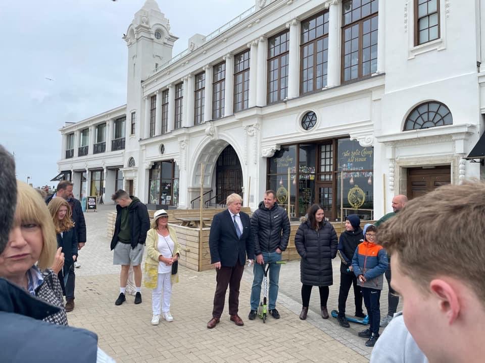 Tom Barton (@tombarton) on Twitter photo Boris Johnson was in Whitley Bay today and someone managed to captur a photo that somehow looks like it was created by <a href="/coldwarsteve/">Cold War Steve</a> Boris Johnson was in Whitley Bay today and someone managed to captur a photo that somehow looks like it was created by <a href="/coldwarsteve/">Cold War Steve</a>