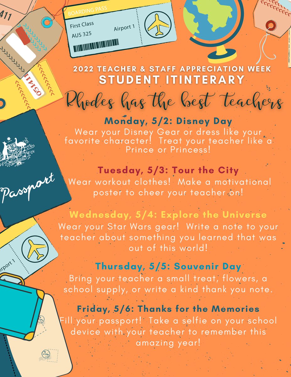This week is Teacher Appreciation week! Don’t forget about our amazing teachers!!!