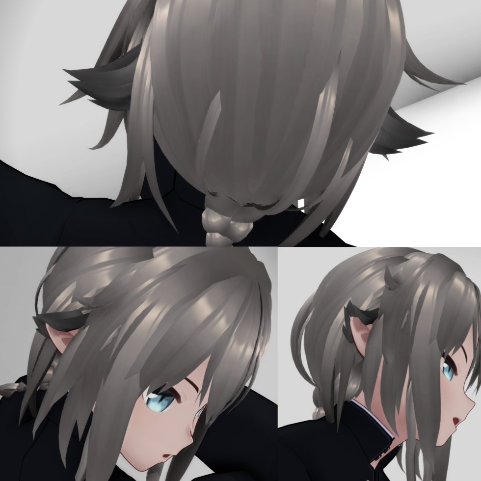 耳が良い感じに作れていてうれしい 