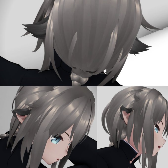 耳が良い感じに作れていてうれしい 