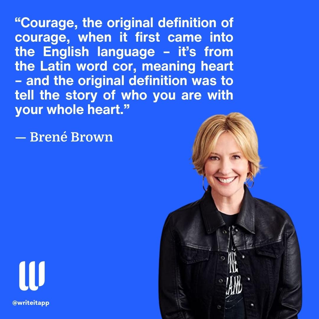 Do you have the courage to tell your story?
 
Follow @writeitapp for more! 

#stories #story #storyposts #writing #writers #storywriter #storyteller #storyboard #storyarch #storytelling