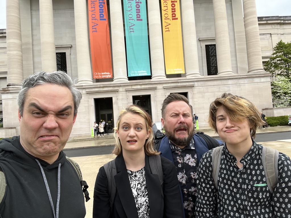 After a rewarding show at The National Gallery…our flight to South Carolina didn’t land until 2am. This photo presaged the entire affair. However, we are AMPED to play Fanny Hensel, Franz Schubert, and Samuel Adams tonight at Converse University!