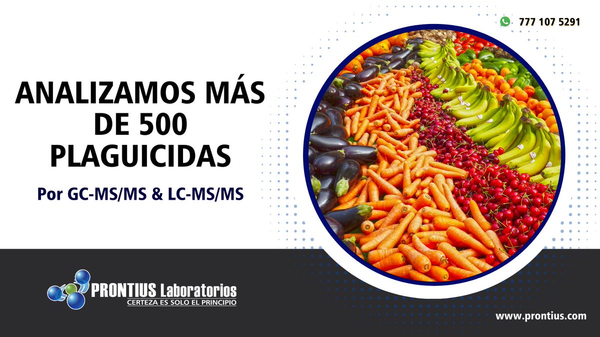 ProntiusLabsacv's tweet photo. 🌱 ¿Sabes si tus productos cumplen con los estándares de calidad? En PRONTIUS Laboratorios analizamos más de 500 plaguicidas.
.
#prontius #prontiuslaboratorios #AnalisisdeAlimentos #Plaguicidas https://t.co/ZlHEmcJIPQ
