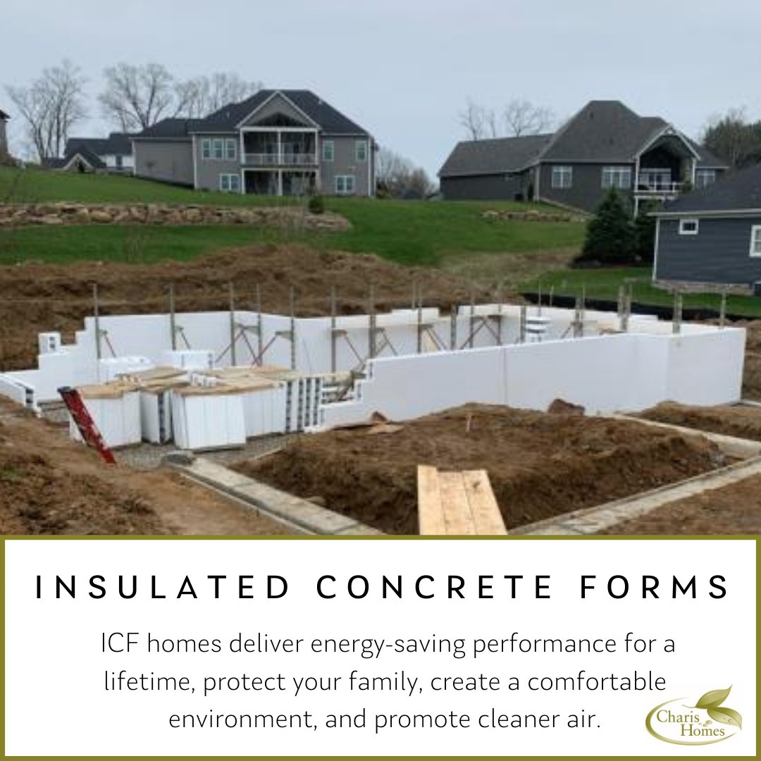 charishomes's tweet photo. The ICF Foundation is coming right along in our newest custom home being built in the King's Ridge.
We use ICF's in all the foundations of our homes.

#ohiohomebuilder #icf #insulatedconcreteforms #energyefficienthomes #indoorairquality #greenohiohomes #durablehomes https://t.co/GnOtP8XO0O