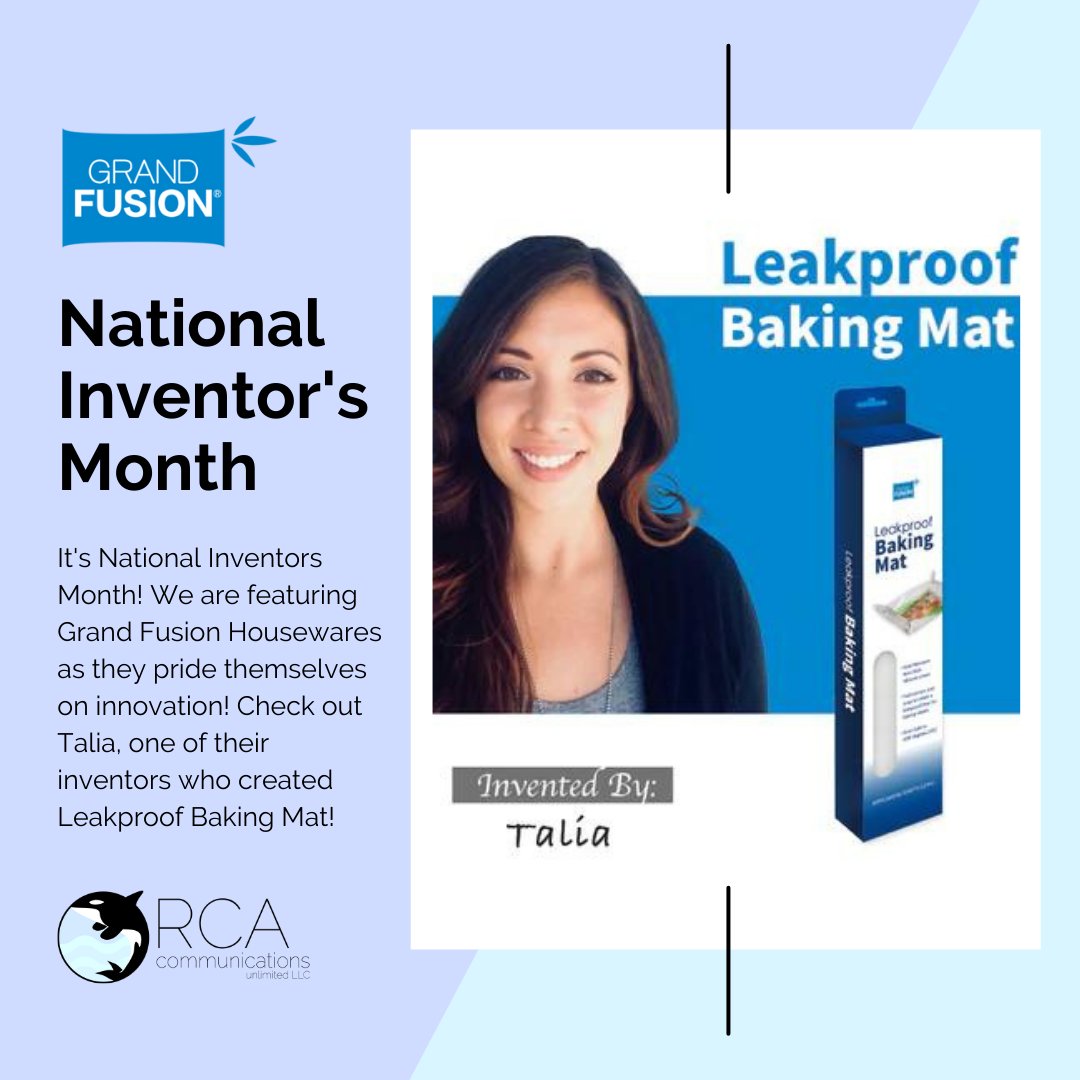 orcacomm's tweet photo. It's National Inventors Month! 💪 Our client, Grand Fusion Housewares, has prided themselves on innovation all these years and continues to do so!
#orcacommunicationspr #socialmediamarketing #nationalinventorsmonth #innovaters https://t.co/P9i6pyszuZ