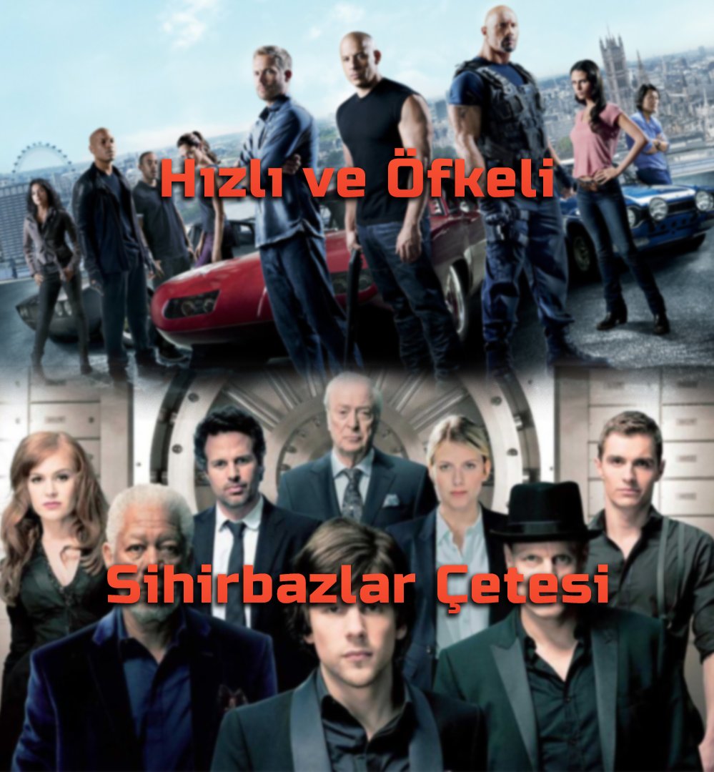 Hangi çeteye katılmayı tercih ederdiniz? 
Aksiyon sever, Hızlı ve Öfkeli çetesi mi eğlence ve gerilim sever Sihirbazlar Çetesi mi?

#filmix #sinema #FastAndFurious #NowYouSeeMe