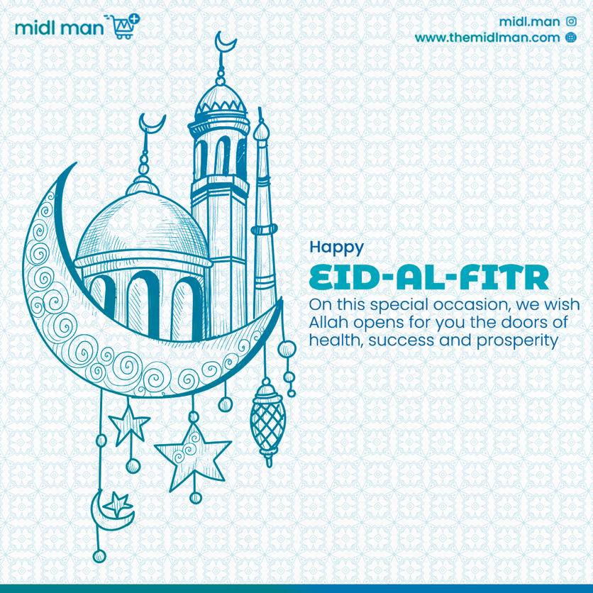 themidlman's tweet photo. Celebrating this day with our Muslim family! We hope you’ve had a great day of love, care and quality family time! Happy Eid el fitr!
With love, Your Midlman💙 https://t.co/G9CfR9qtHh