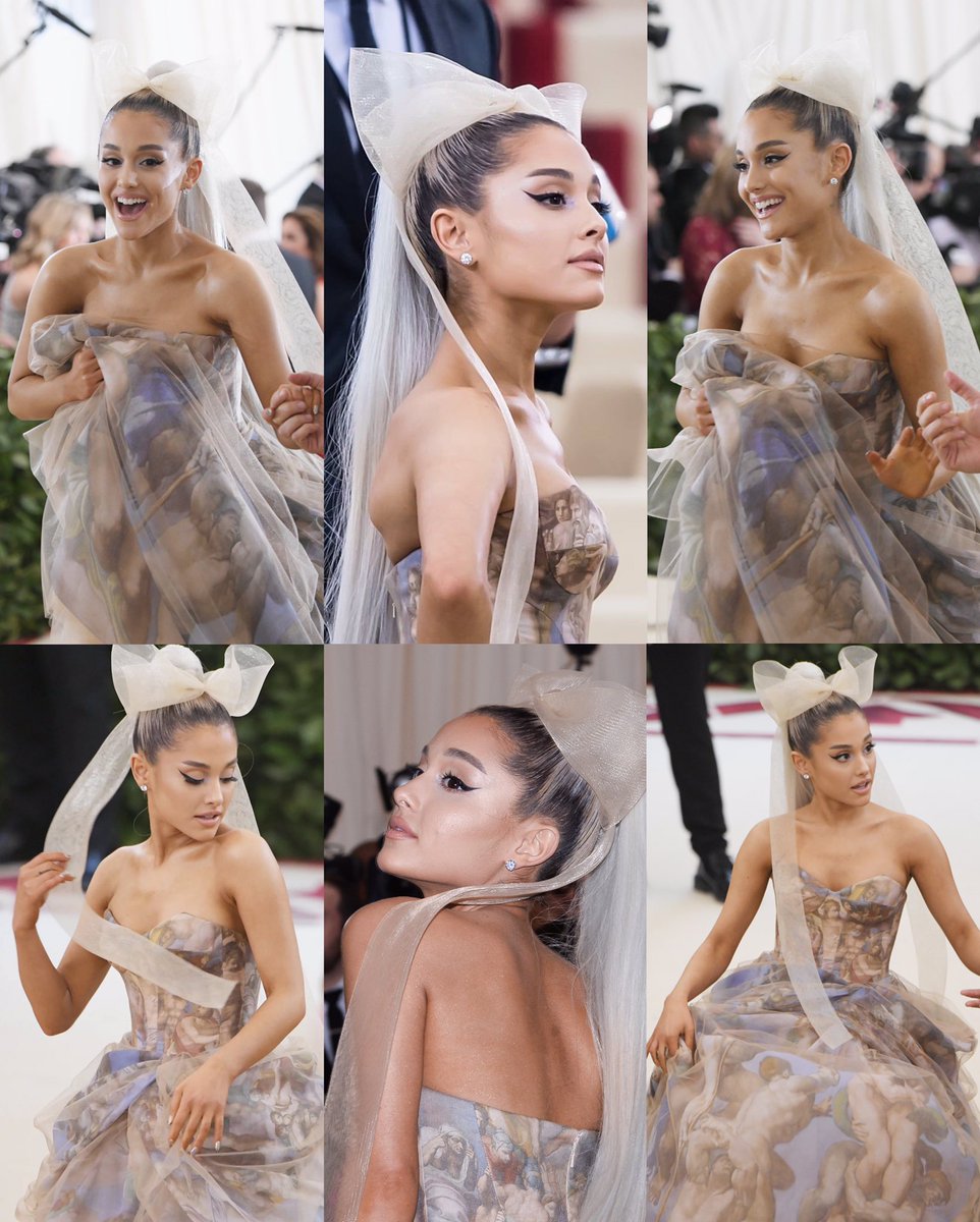 ariana grande at the met gala '18.