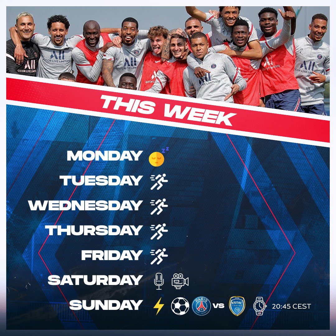 🗓 The schedule this week!

 🏟🆚 <a href="/estac_officiel/">ESTAC Troyes</a> on 8th May at 8:45 p.m (CEST) 

 🟥🟦 #ICICESTPARIS
