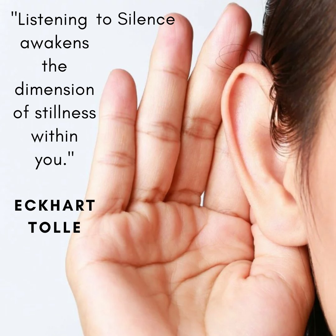 Jude_MEtuka's tweet photo. Words of #wisdom from @EchkartTolle:
"Listening to Silence awakens the dimension of stillness within you"
#nofear #selfawareness #createabetteryou #emotionintelligence #leadership #mindfulness #meditation #meditationprograms #silence #themonk #meditationprograms https://t.co/KXwbw6poqH