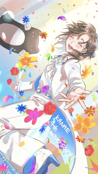 #かな絵   #叶4周年パレード 
4周年&アーティストデビューおめでとう!!
これからも愛してるぞ 