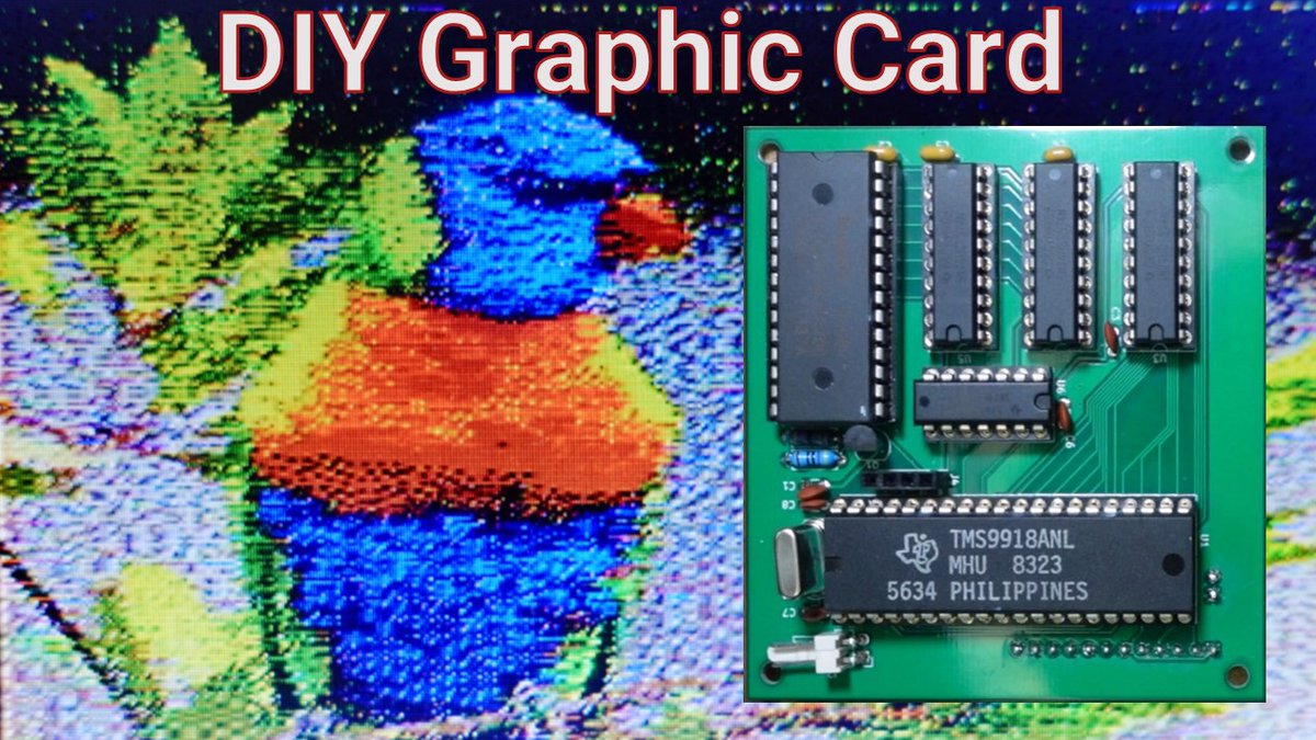 arduino's tweet image. YouTuber Doctor Volt video shows off a homemade 8-bit graphic card that can be used with Arduino: youtube.com/watch?v=GUQpiG…
