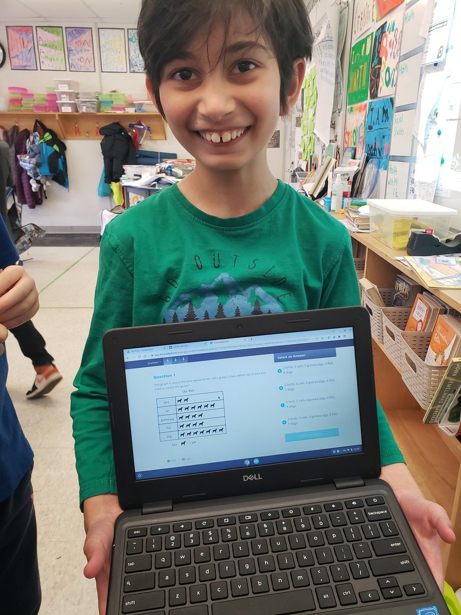 MrsLHill2's tweet photo. We get really excited when the math questions on @knowledgehook feature our class! (Ms. Hill's Grade 3s). This was a fun discovery today! 🔢 #gradethreeJTT #mathisfun @HDSBMath @JohnTTuckPS https://t.co/sFdsqZZjIH
