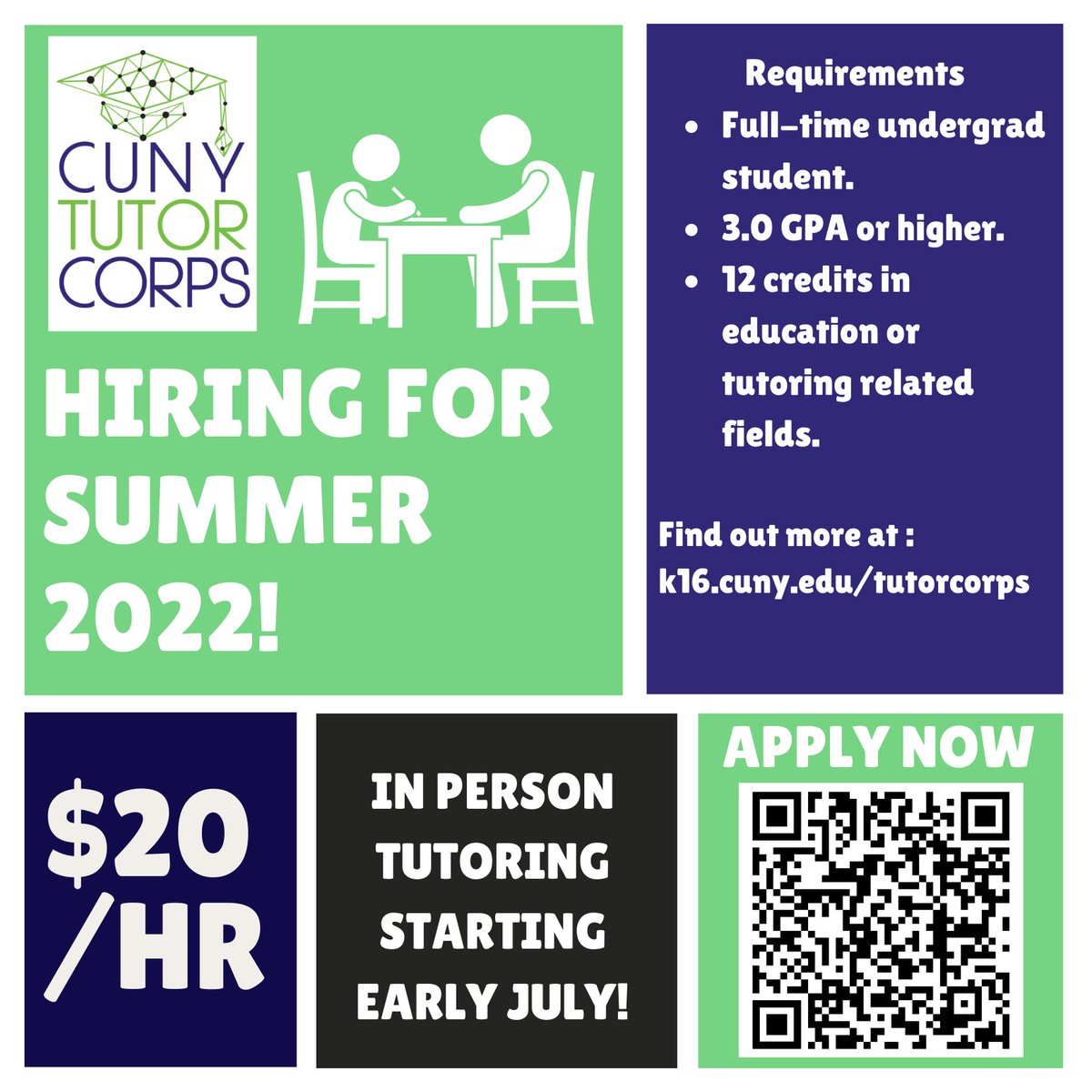 Apply today for this amazing opportunity! Eligible students can make over $2000 this Summer 2022! Must be 18-24 y/o. #students #opportunity #cuny #careerlaunch