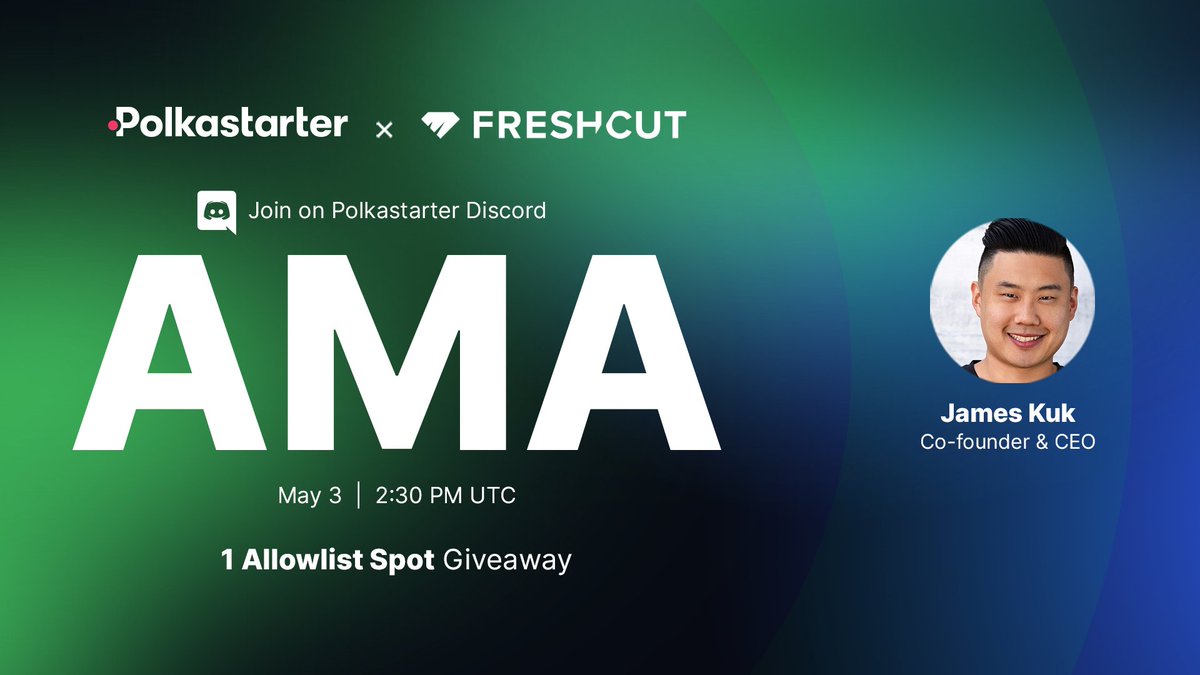 polkastarter's tweet photo. This #AMA is perfect for those who love to hear our voices.
And see how @freshcut works in videos!

Tomorrow at 2.30 PM UTC at https://t.co/F7slQTNjRz

Walk through the app w/ CEO &amp; Co-Founder James 😎 and find out why #gaming creators &amp; fans should not miss out on its launch. 🔥 https://t.co/QeYUmmXYrW