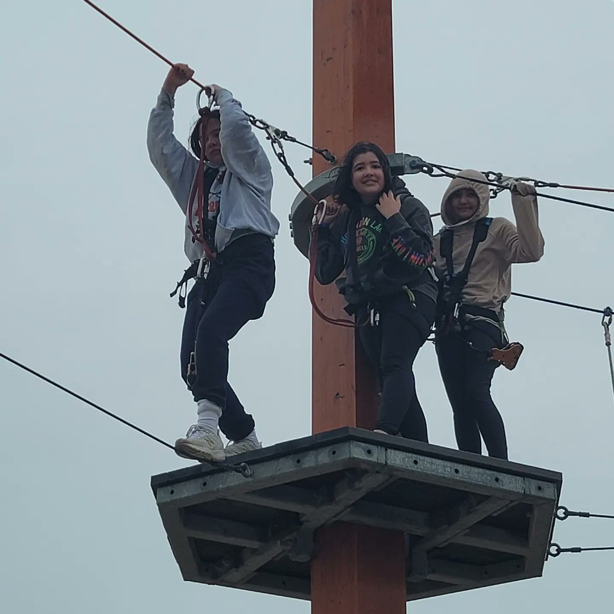 A little rain and wind wasn't going to stop us.  IMS 6 Silver tackling the elements @wildplayjonesbeach. #islipmiddleschool #islippride #isliprising