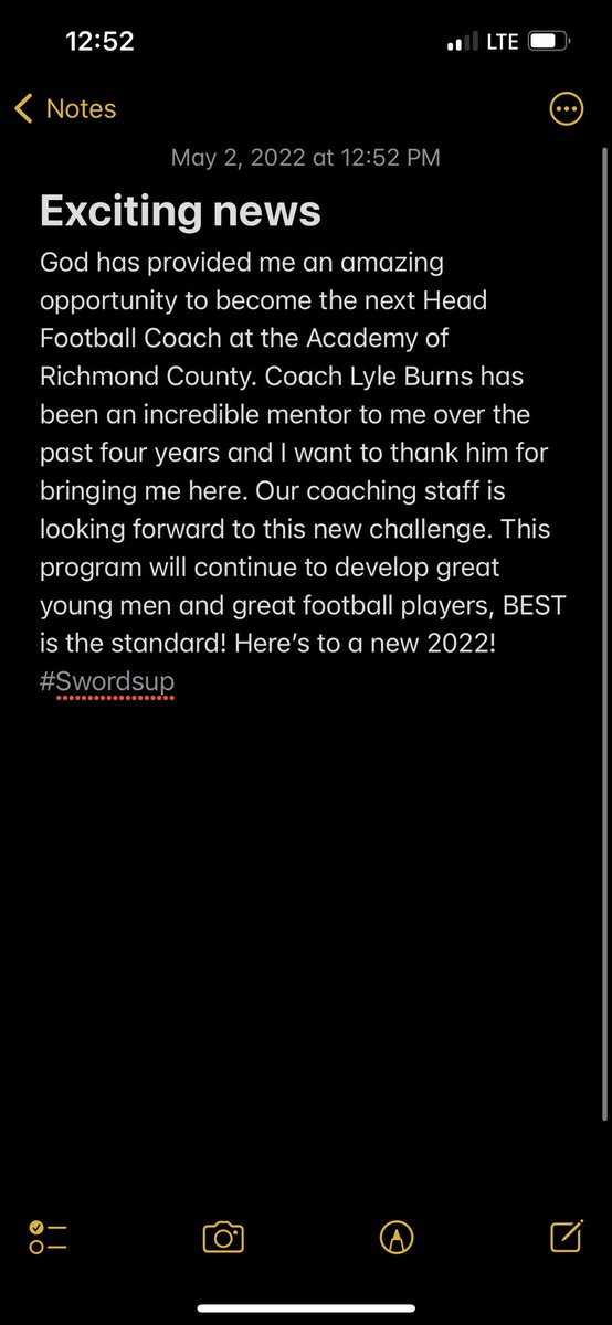 An exciting bit of career news I want to share with everyone: #Swordsup #Bestisthestandard
