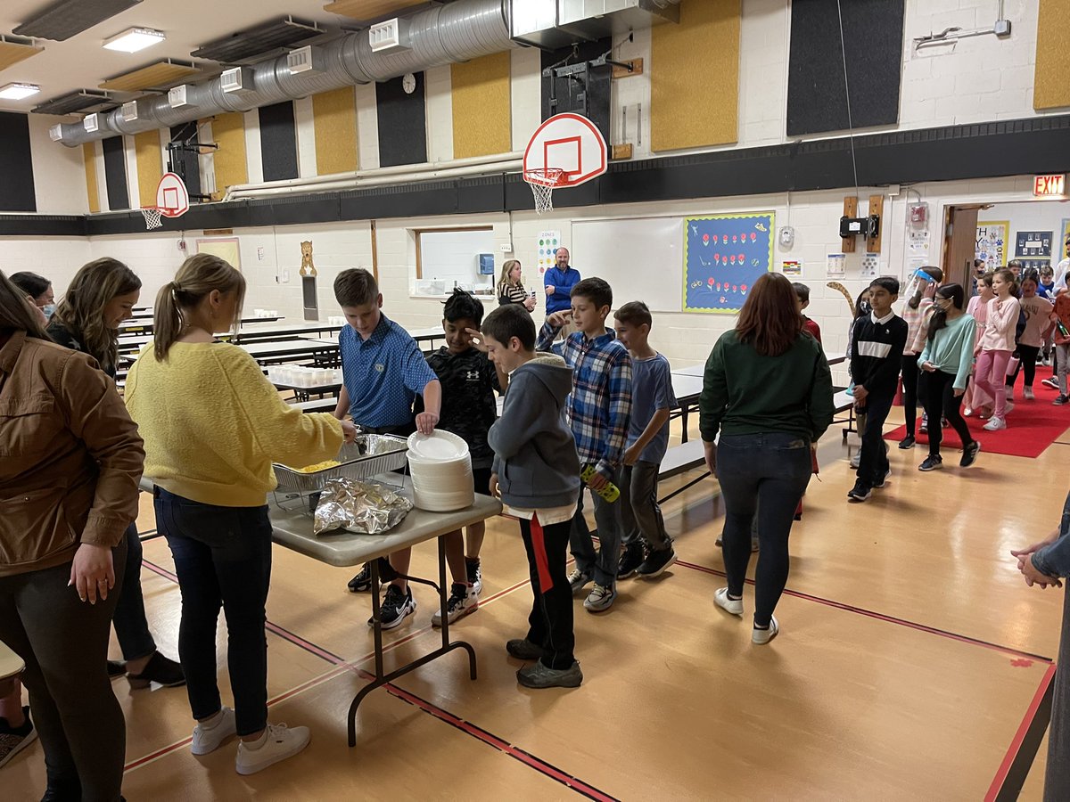 Our big red carpet surprise was a big success! Thank you to all of the <a href="/D13Jaguars/">DuJardin School</a> families who braved the early and cold morning to greet our Amazing staff! Everyone enjoyed a fantastic breakfast from Brunch cafe in Roselle. Thank you to our volunteers for their help!