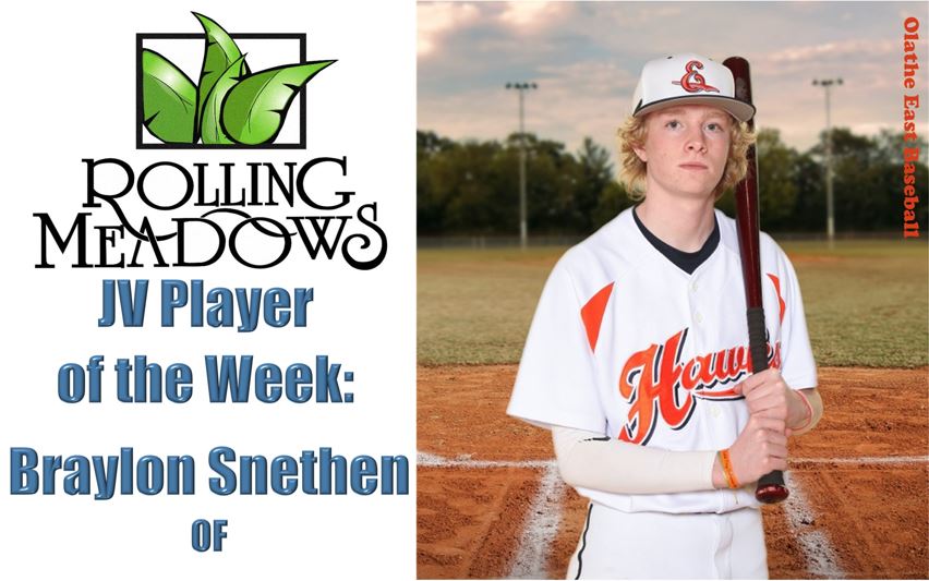 OEbaseballboost's tweet photo. Last week, going 5-9 with 3R, 2 RBI, and 2 SB in a couple of big wins for the JV team!  Congratulations Braylon Snethen, you are our Rolling Meadows Landscape JV Player of the Week!  Great Job! https://t.co/nScxRdlCgT