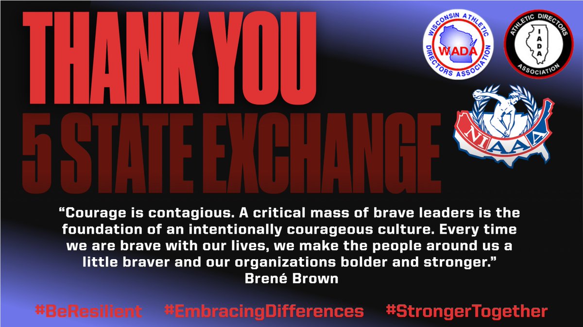 WadaWisconsin's tweet image. Thank you to the @IllinoisAD Association for hosting the 5 State Exchange! #BeResilient #EmbracingDifferences #StrongerTogether