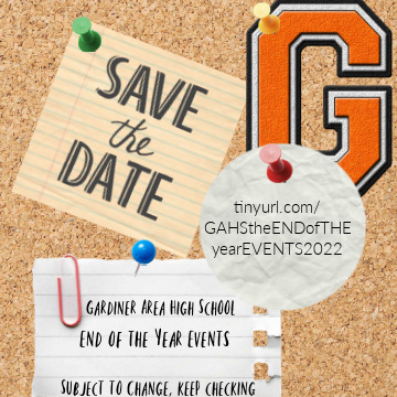 tinyurl.com/GAHStheENDofTH…

Link to the GAHS end of the year events 2021-2022
Please save the link, as these events are subject to change.