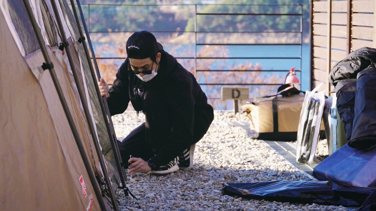 archive_Jaebeom's tweet photo. Day.2 두번째 기록 
setting up the tent ⛺

#JAYB #제이비 @jaybnow_hr https://t.co/2JdpNCgFaz
