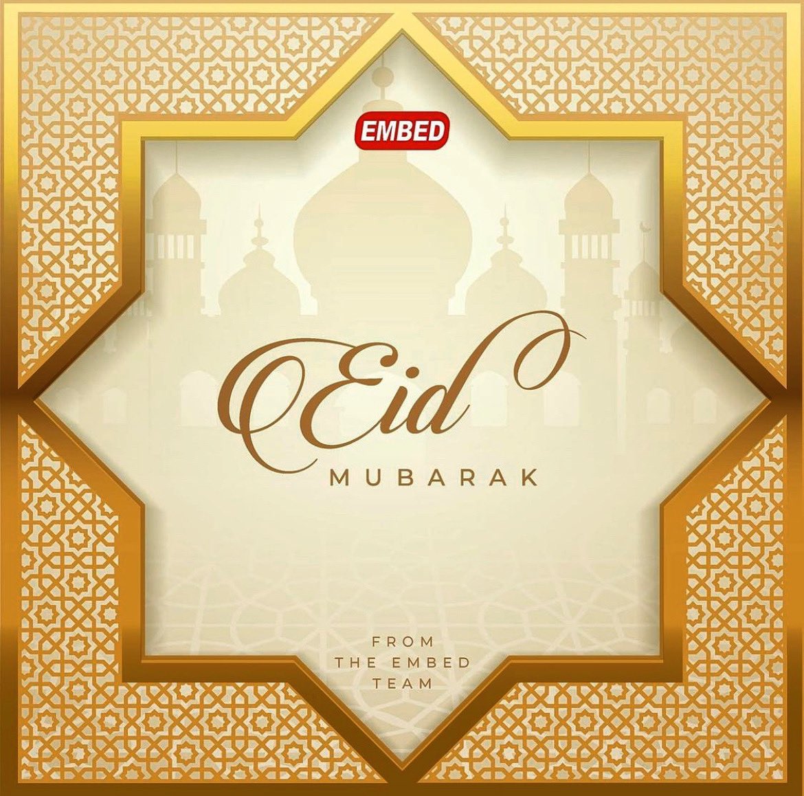 embedcard's tweet image. To all our customers, partners and friends in the industry celebrating Eid Al Fitr, we wish you and your families a blessed Eid Mubarak!

#EmbedLife #EidMubarak #EidAlFitr #Amusement #FamilyEntertainmentCenters #FEC #arcades